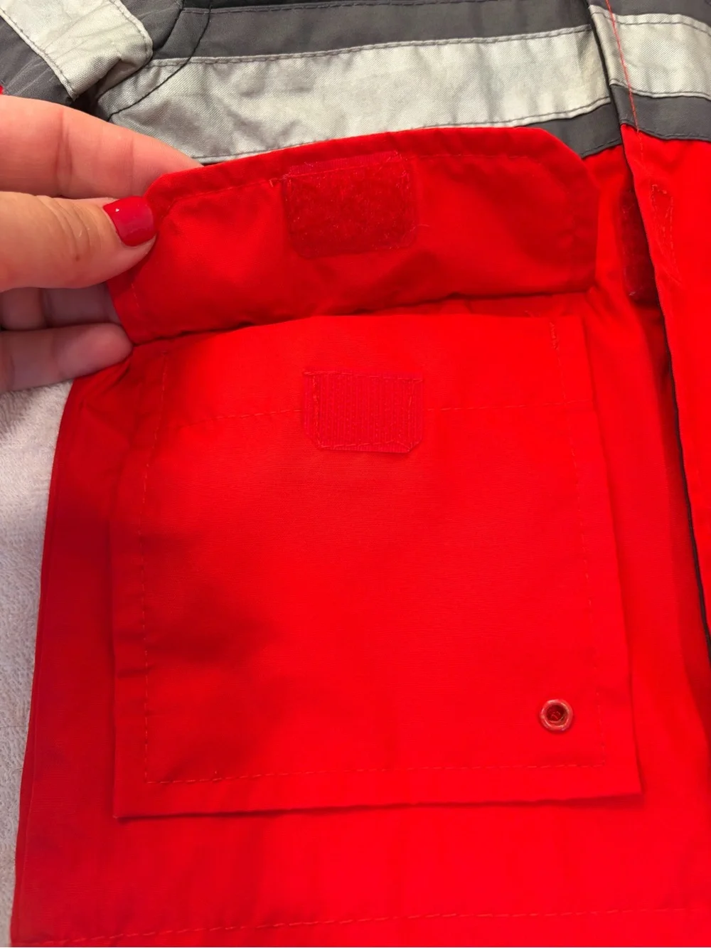 Carter's Toddler Jacket in Bright Red with Gray Lining